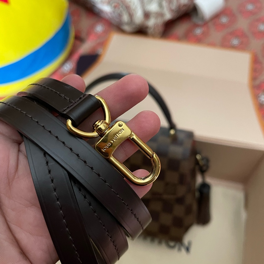 Louis Vuitton Brown Checkered Crossbody Bag - Picture 7 of 11